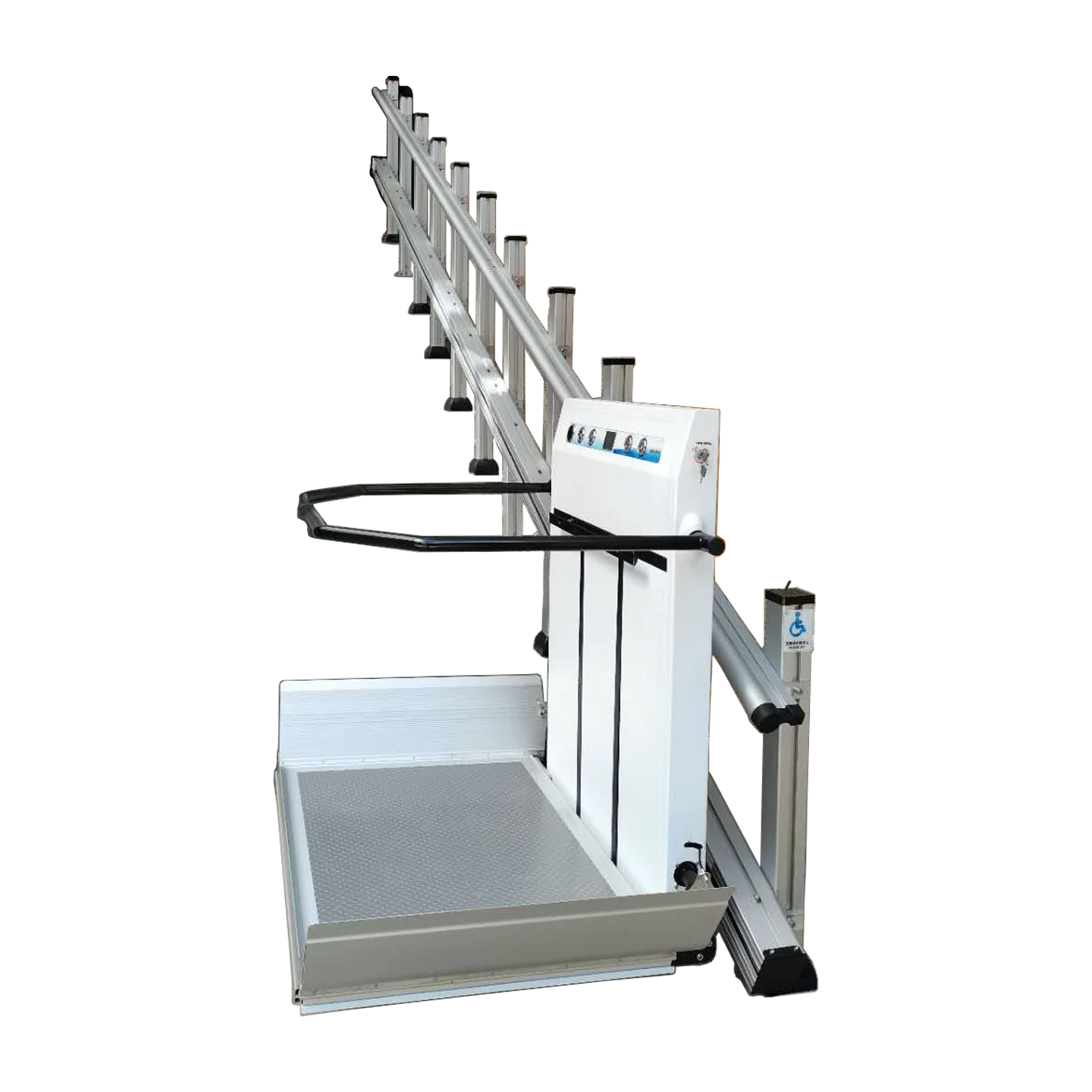 Professional Manufacturers Outdoor Electric Wheelchair Lift Curved Stairs Vertical Tilt Wheelchair Tilt Platform Lift