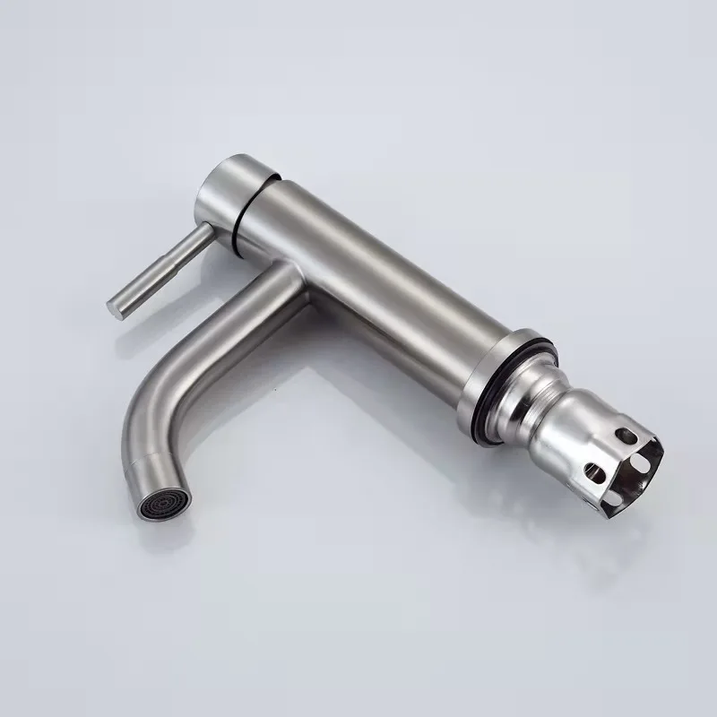 China Manufacturer Deck Mount torneiras Banheiro Stainless Steel Bathroom Mixer Lavatory Painting Ceramic Basin Faucet