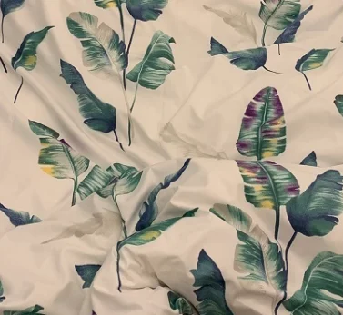 Красивый дисперсный тканый принт 100% переработанный цветочный полиэстер Простыня из микрофибры водонепроницаемая ткань