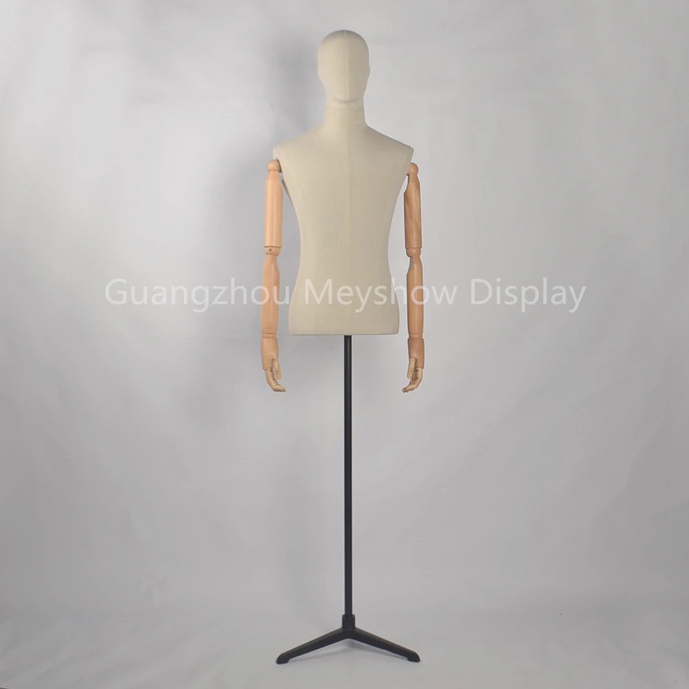 Clothes Store Mannequins Male Half-body Dummy Garment Dress Window Display