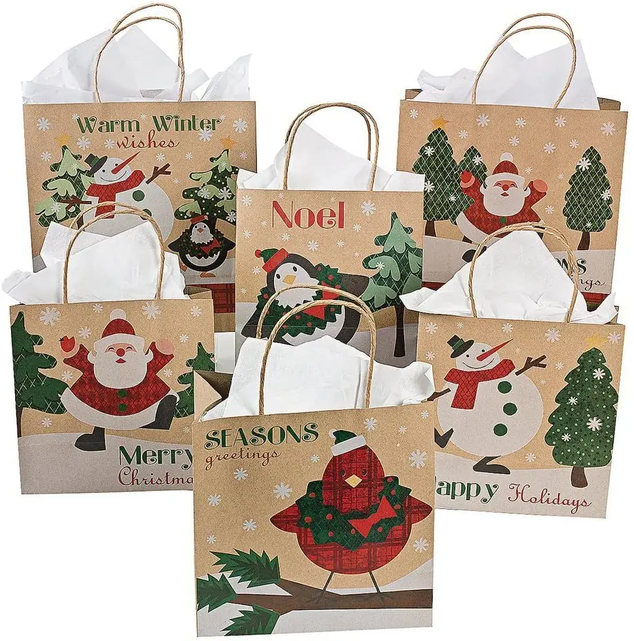 Custom Logo Perfume Cosmetics White Black Green Red Pink Gift Kraft Paper Bag High Quality Printing Sac Cra Brown Thank You Bag