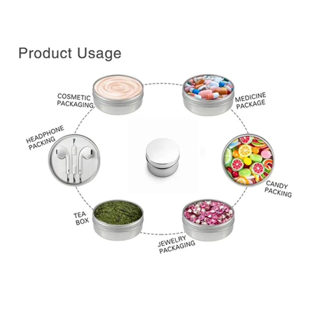 
Wholesale custom color metal candle tins with lid for candle making 