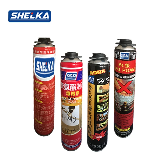 PU  foam 750ml waterproof expanding  polyurethane fire resistant foam