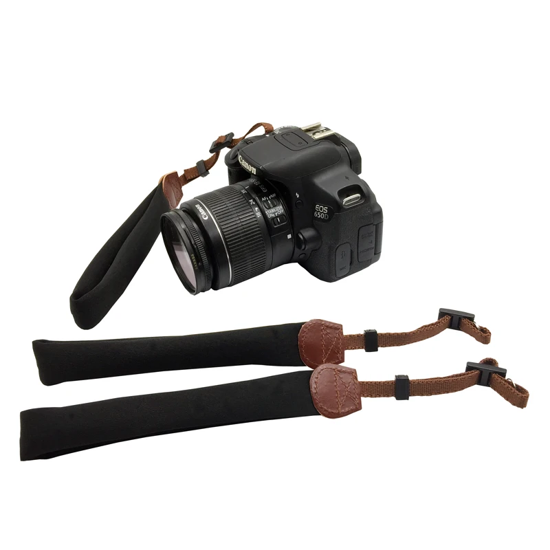 
Fashion High Density Black Rope Nylon Waterproof Camera dive hand belt strap 