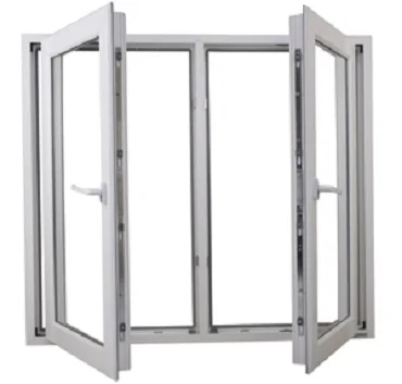 Factory directly supply uPVC casement window outward open (interior view)