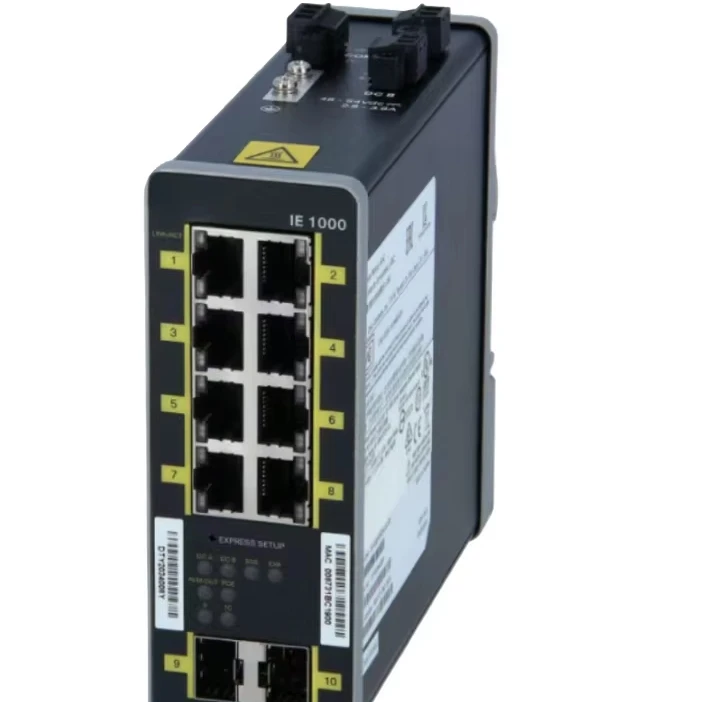 Оригинальный IE-1000-8P2S-LM Промышленный Коммутатор Ethernet 8 FE медь Poe + и 2 * GE SFP переключатель уровня предприятия