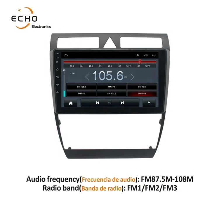 9 Inch 4 Cores Android 10 Car Audio Dvd Multimedia Player Radio Video Stereo Gps Navigation System For Audi A6 1997-2004