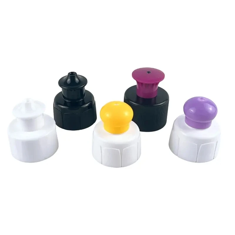 New Factory direct sale 28mm 28/410 plastic water bottle push pull cap pull push cap lids push pull cover cap