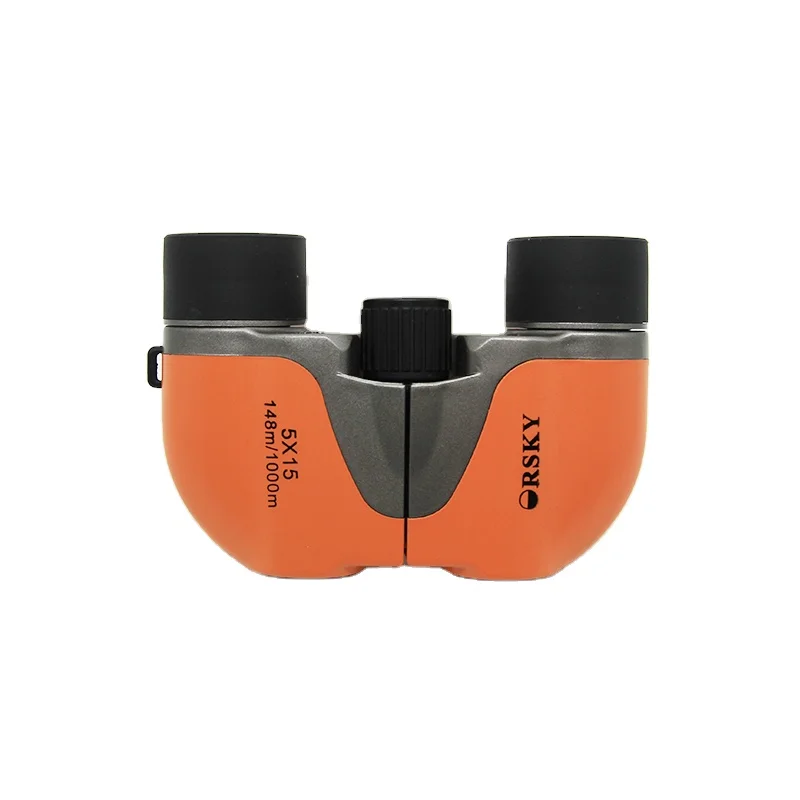 High-Resolution 5x15 UCF Binoculars with All-Optical Lenses Metal Tube for Outdoor Telescope Use