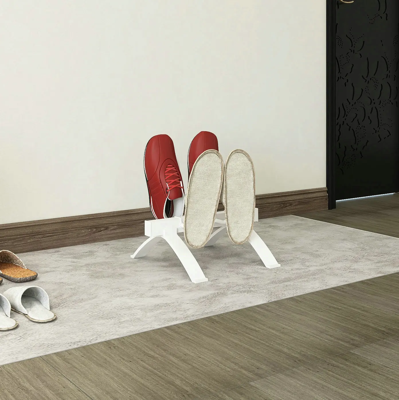 Домашняя напольная стойка для обуви EVIA с подогревом, электрическая сушилка для обуви