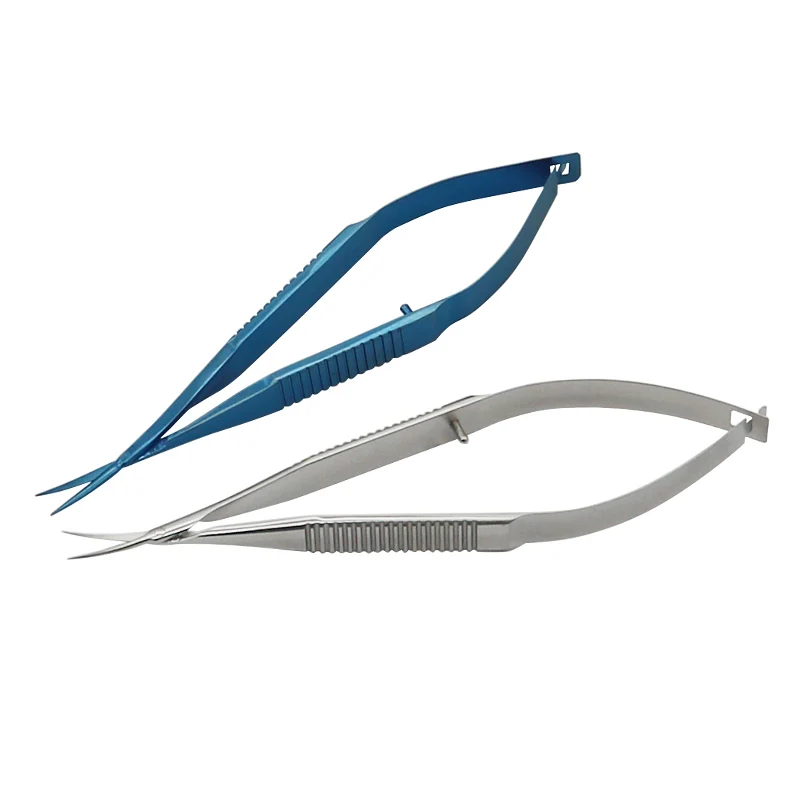 Titanium Alloy Conjunctival scissors Capsulotomy Vannas Eye Scissors,ophthalmic eye surgical instrument