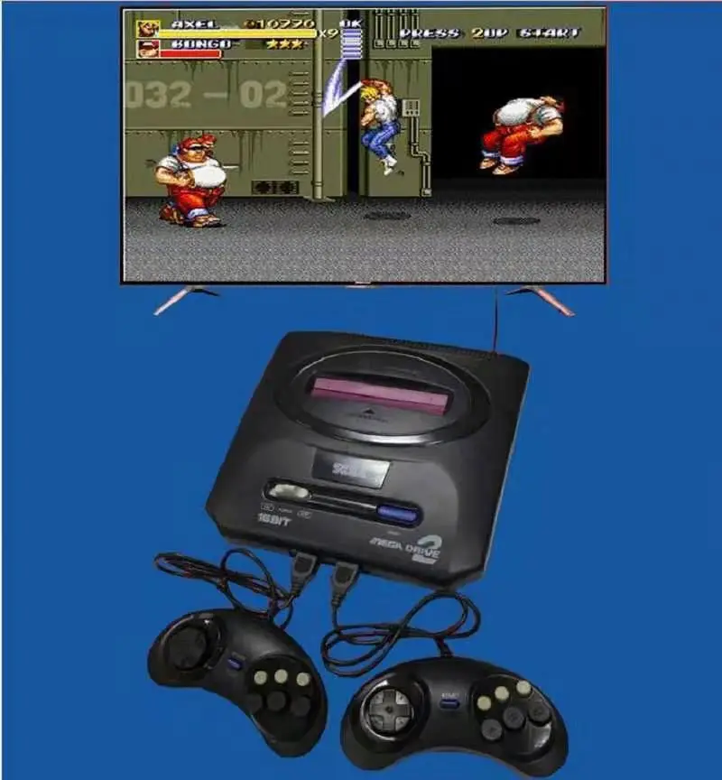  Sup 16-бит sega MD2 встроенный игровой 368 в 1 проводной проводки mikoor кран с двойной ручкой Игровая приставка прямые продажи фабрики двойная ручка