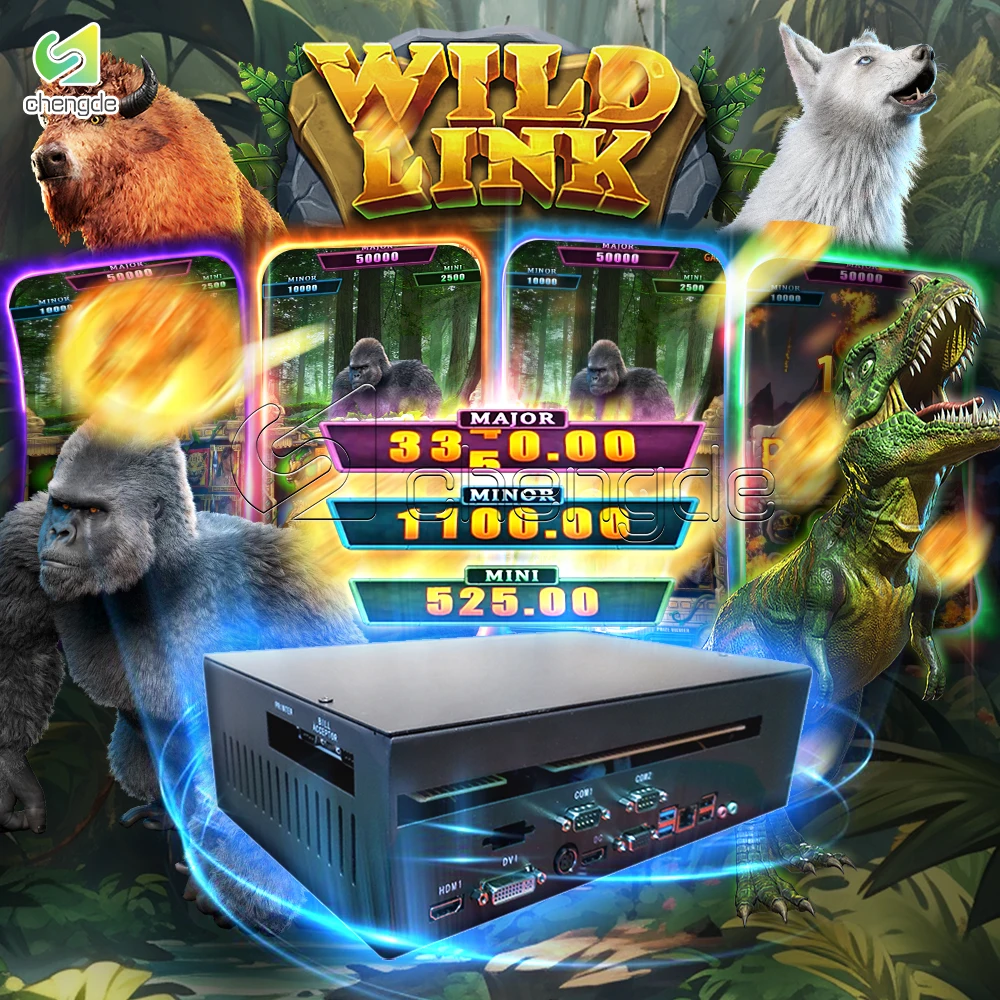 USA Hot Selling Original Develop Not Copy Multi Games Dinosaur Snow Wolf Wild Link Electronic Skill Games Board PCB