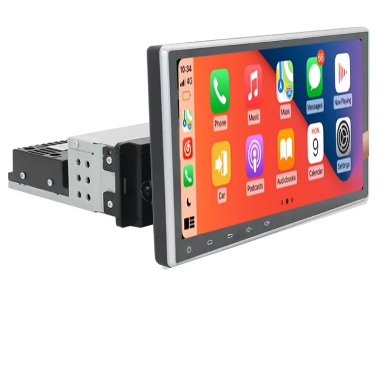 Универсальный Автомобильный мультимедийный плеер, стерео-система на Android, с сенсорным экраном 10,1 дюйма, GPS, Wi-Fi, Типоразмер 1DIN