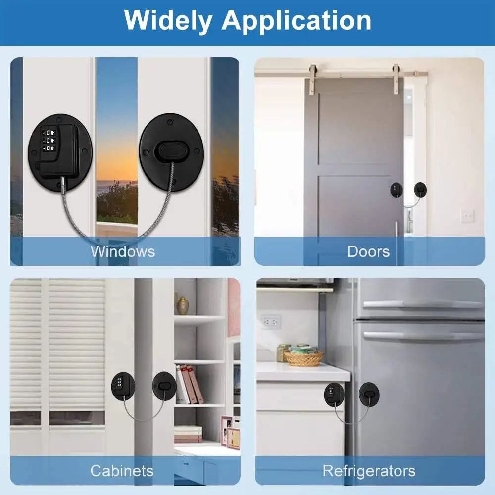 Home Refrigerator Fridge Freezer Door Lock Latch Catch Toddler Kids Child Cabinet Locks Baby Safety Child Lock