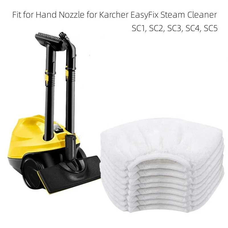 All-in-One Dust Steam Mop Pad Suitable for Karcher SC1/SC2/SC3/SC4/SC5 Triangle Easy Wring Microfiber Mop Head