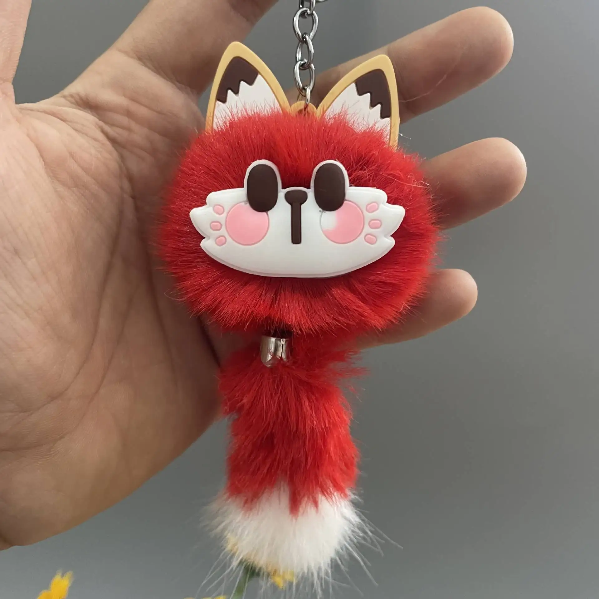 Fortune Cat coal ball cute bag hanging plush doll Fortune cat coal ball car key chain pendant