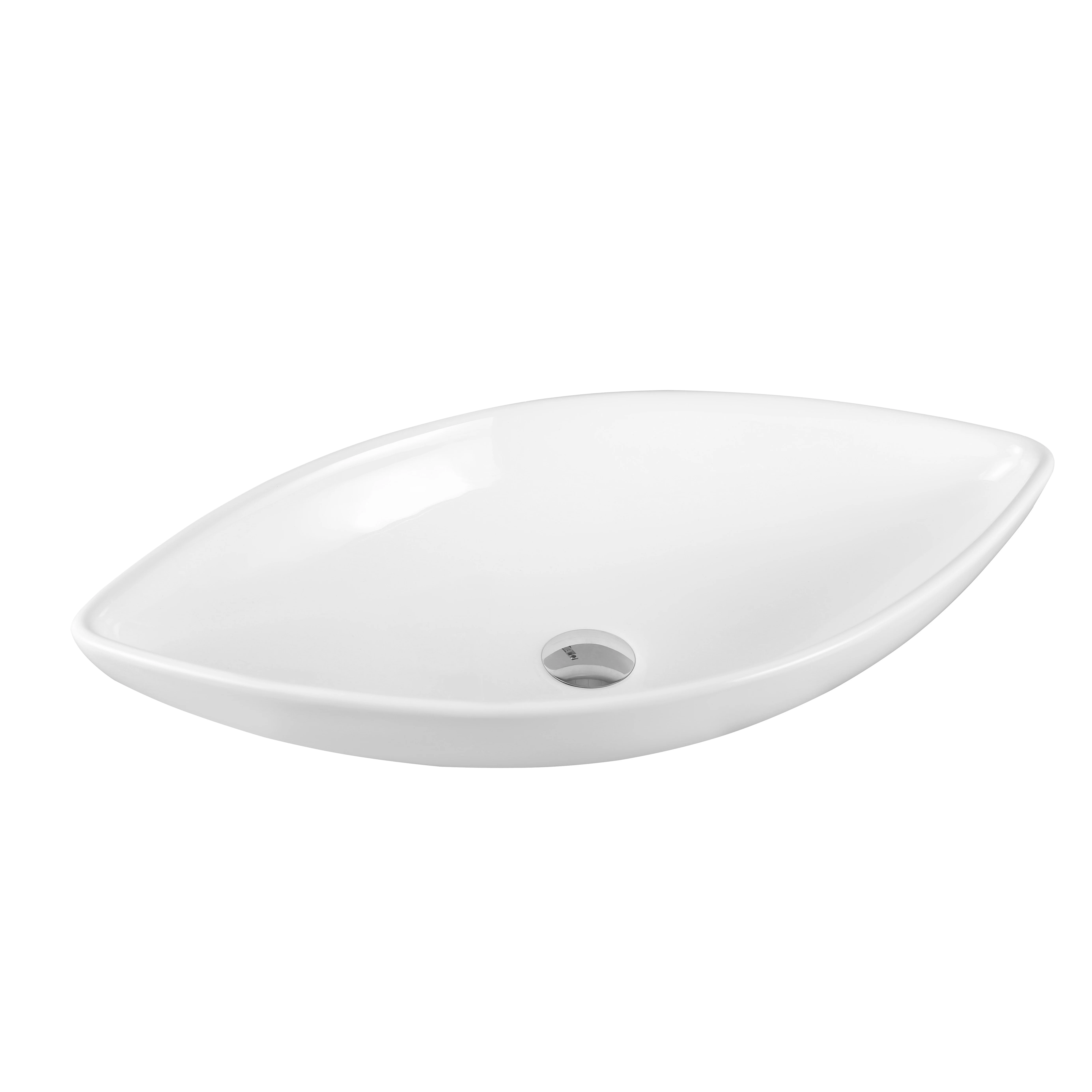 
 Leaf shape counter top ceramic wash basin sinks sanitary wares bathroom wash basin for home hotel  