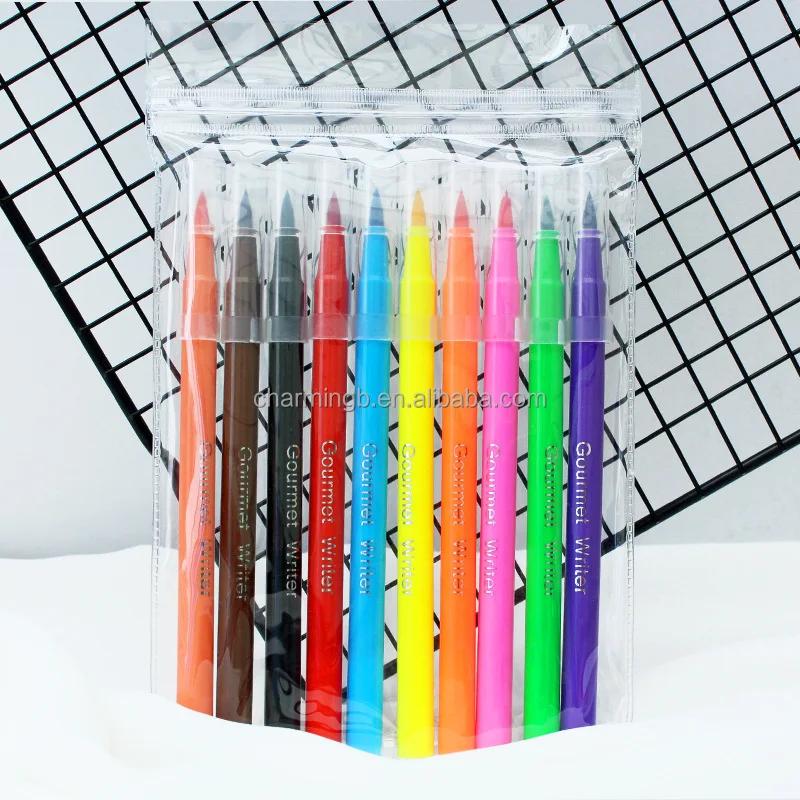 Edible Markers for Cookies Food Grade Food Gourmet Writers for DIY Decorating Fondant Cakes Baking
