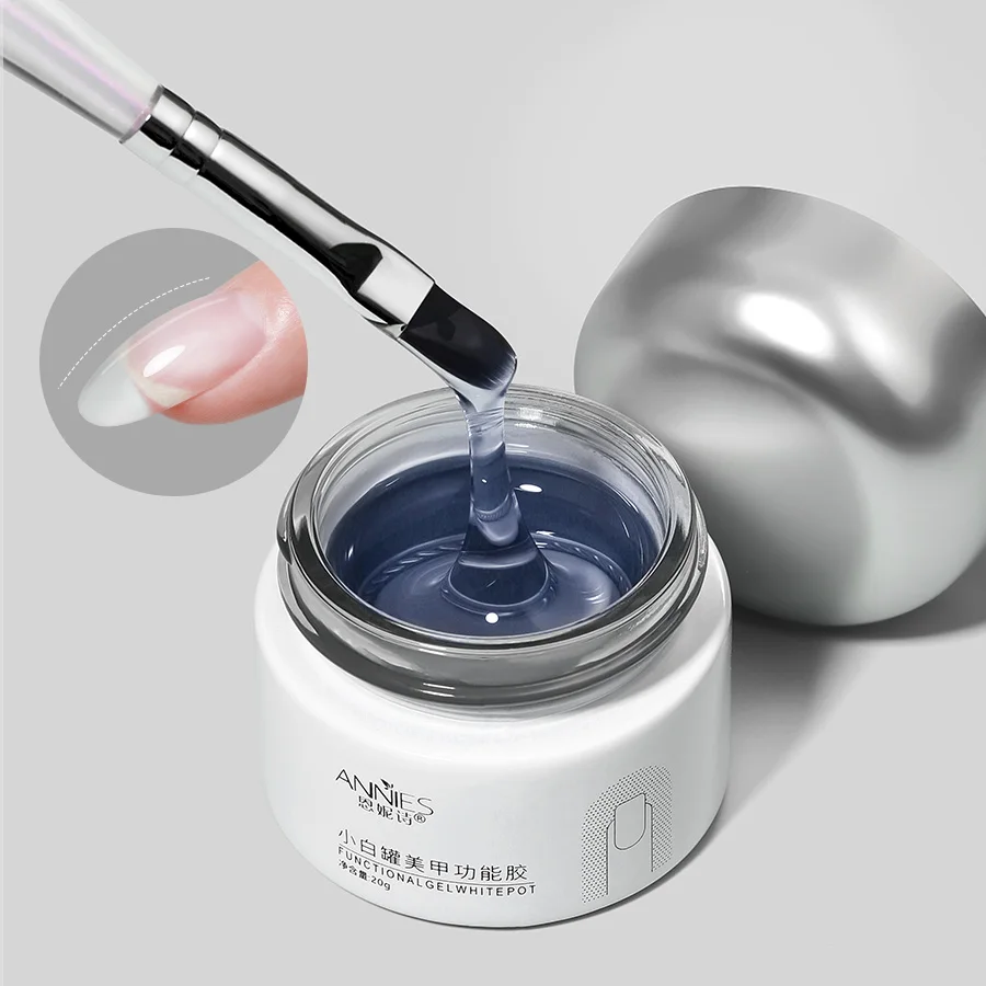 ANNIES Construction Amethyst Nail Sealer Nails Custom Logo Diamond Top Coat Gel UV Gel