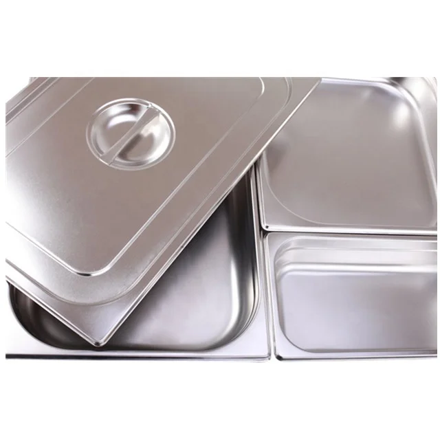 Европейский гастроемкий пищевой контейнер из нержавеющей стали для отеля, ресторанное оборудование ss201 1/1 1/2 1/9 gn pan