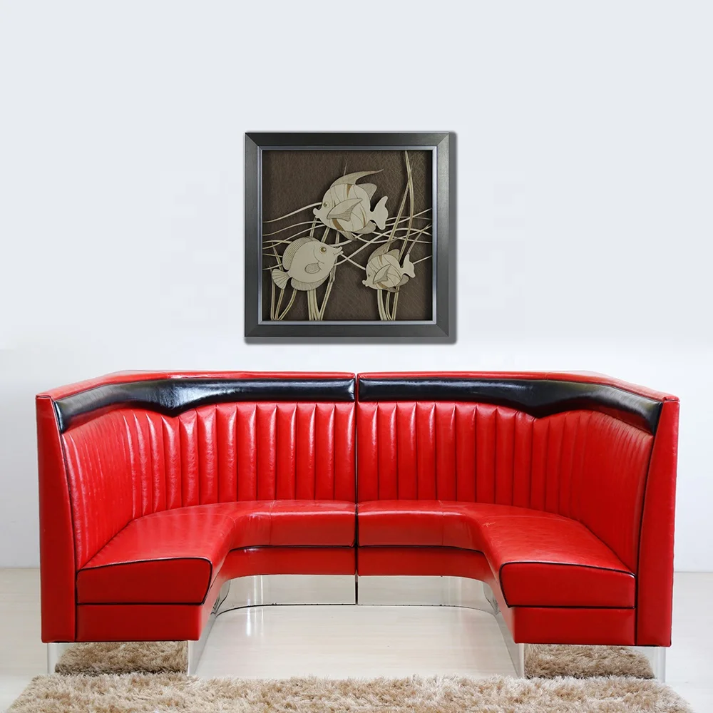 (SP-KS258) Retro leather wholesale modern living room furniture restaurant sofa