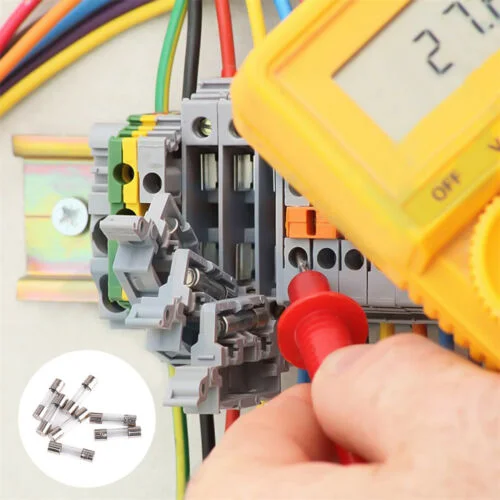 PENPOS 5*20 Fast-Acting Glass  Fuse Car Glass  Fuse Matching Kit 5X20 0.5A-20A Household Fuses