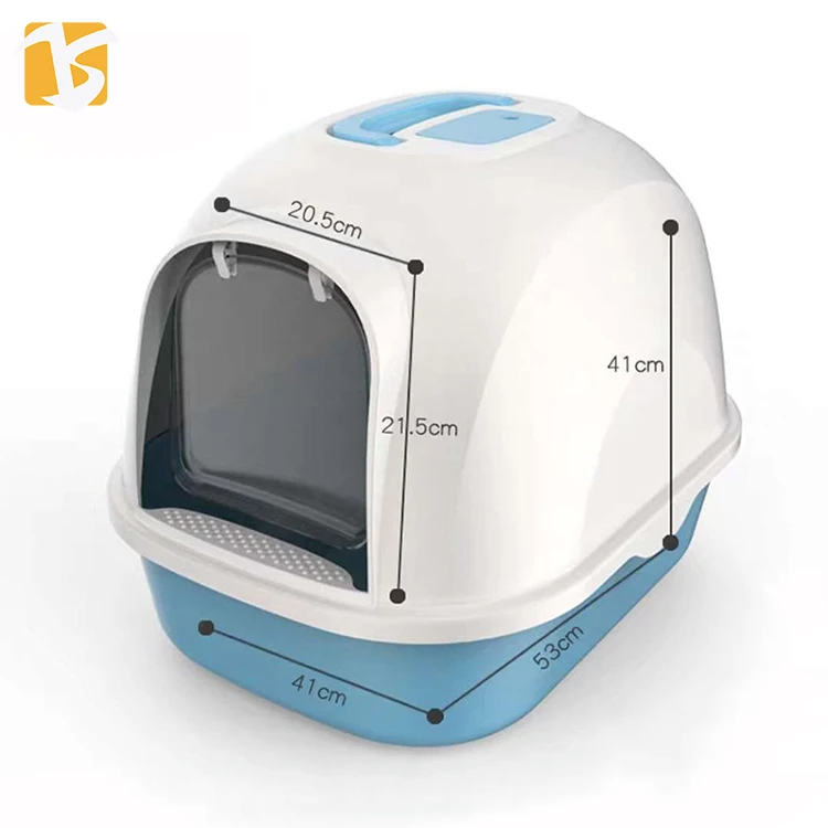 Top Seller Eco-Friendly Plastic Pet Cleaning Set Cat Litter Box With handle