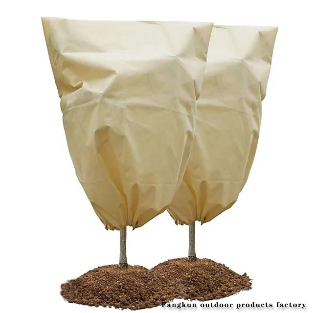 Winter tree antifreeze protection cover non-woven plant cold protection cover rope plant frost protection bag