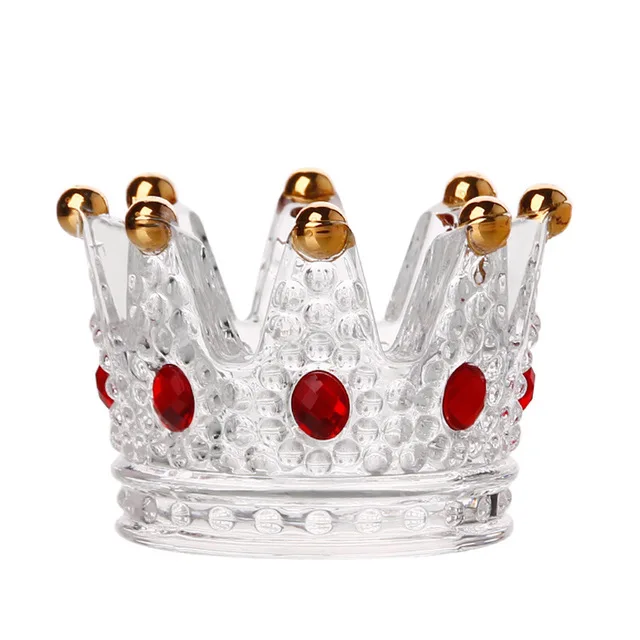  Высококачественная стеклянная пепельница mini crown из хрустального