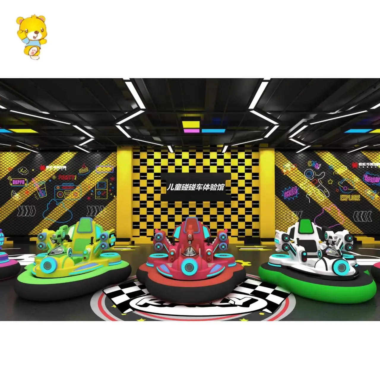 Commercial Indoor/Outdoor Bumper Cars Battery-Powered Inflatable Dodgem Games Adults Kids playground Amusement Entertainment