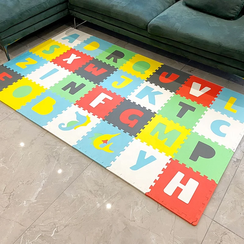 Lifttop Children Developing Play Rugs Baby Play Mats Number Letter Cartoon EVA Foam Puzzle Mats