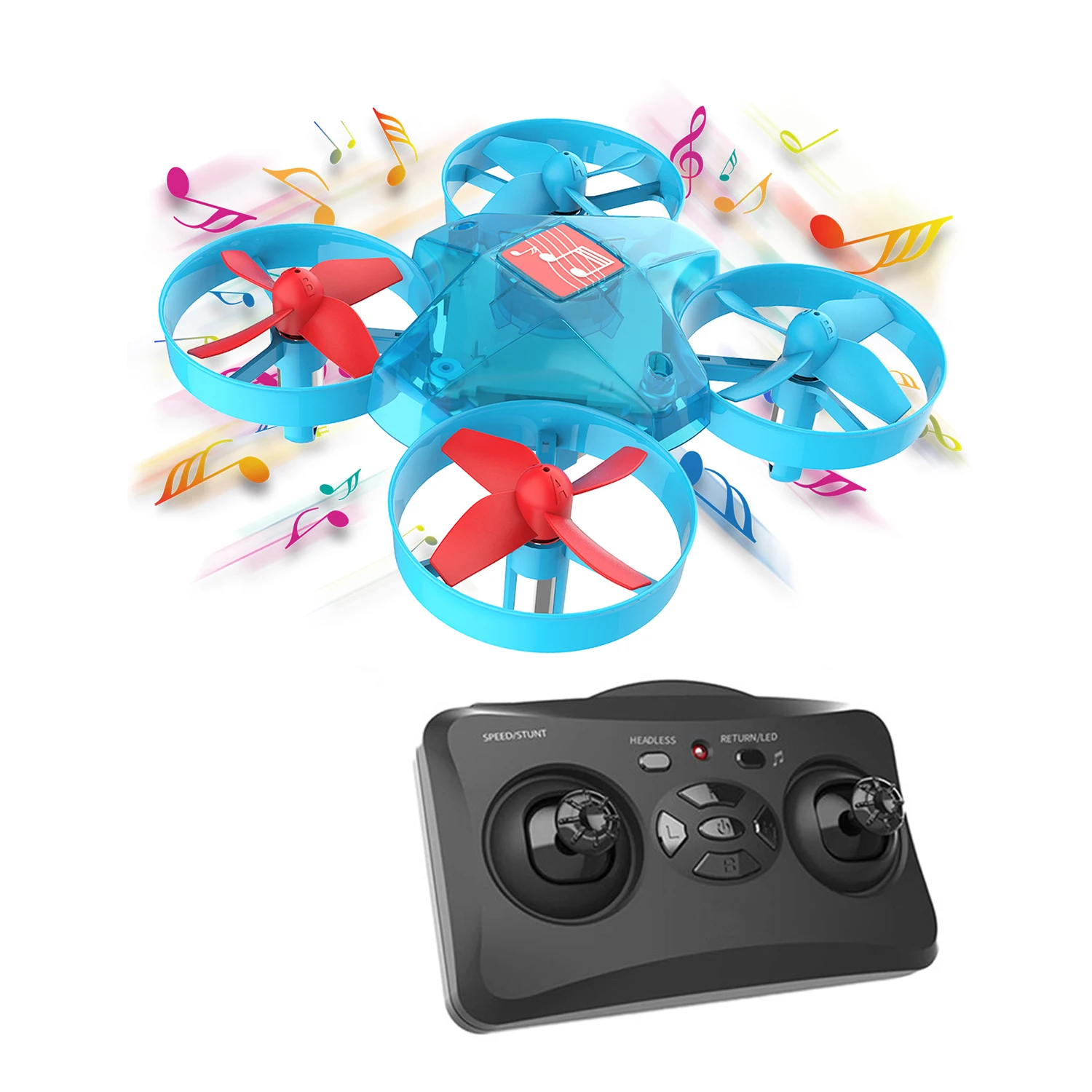 Kids rc Toys Music Mini Altitude Hold Headless Mode 8mins Flight Time 2.4G RC Drone quadcopter RTF RC Helicopter For kid gift