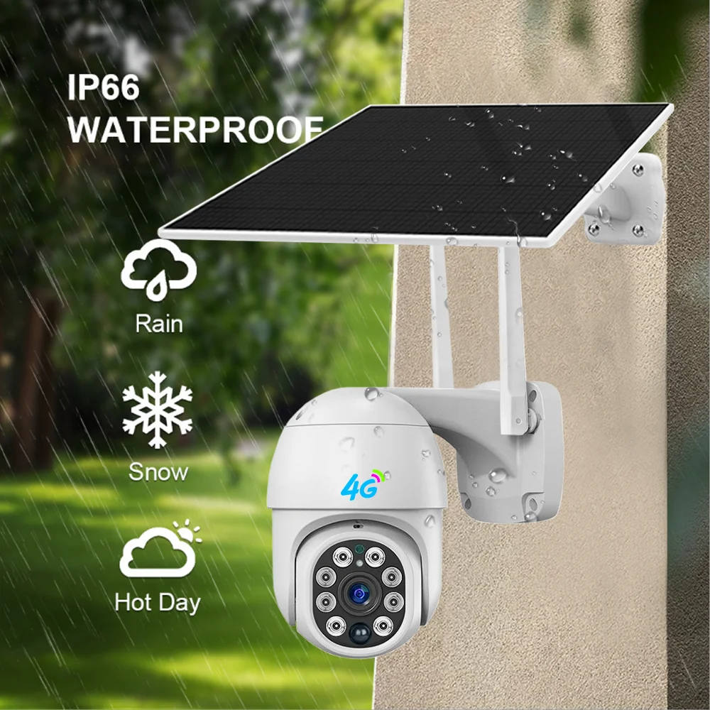 Водонепроницаемая камера видеонаблюдения Tuya 3MP HD 13600 мАч