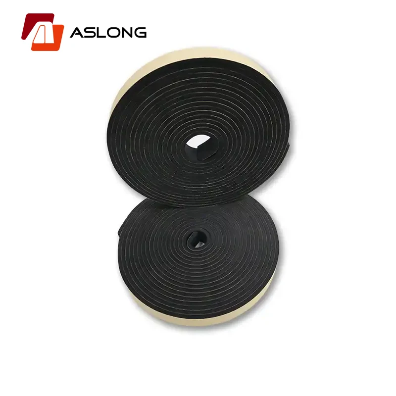 High density multi-purpose weatherstrip automobile air conditioner mounting glazing adhesive single sided NBR foam tape