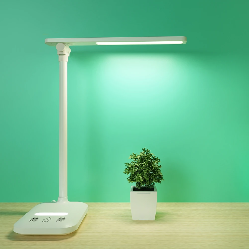 Wholesale Residential LED Table Lamps White Flexible Dimming Touch led desk lamp for office laptop Folding table light