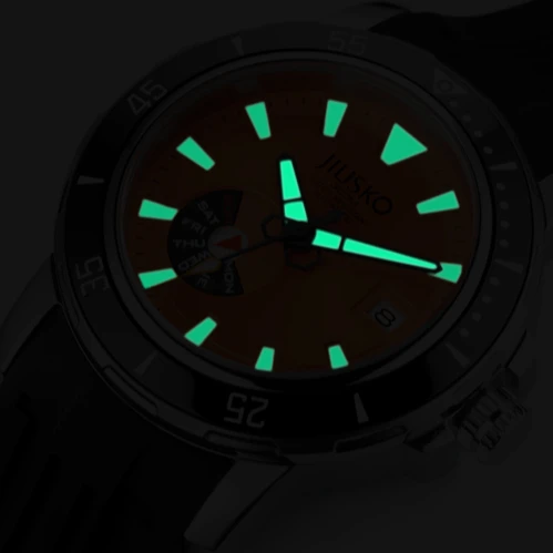 30 ATM Diving Mechanical Watches Luminous Hands Stainless Steel Strap Calendar Custom Mechanical Luxury Watch
