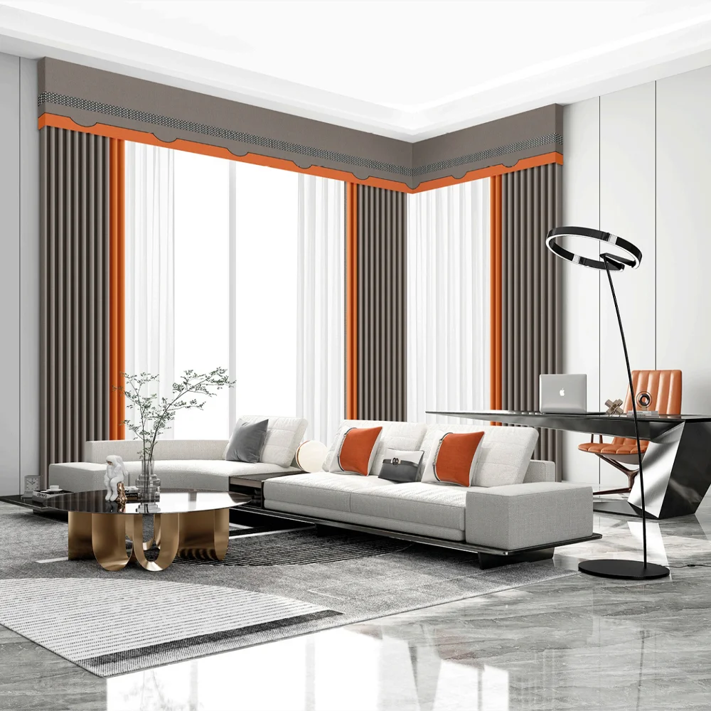 Latest Design and Heavy-duty Shape Blinds Curtains for Living Room