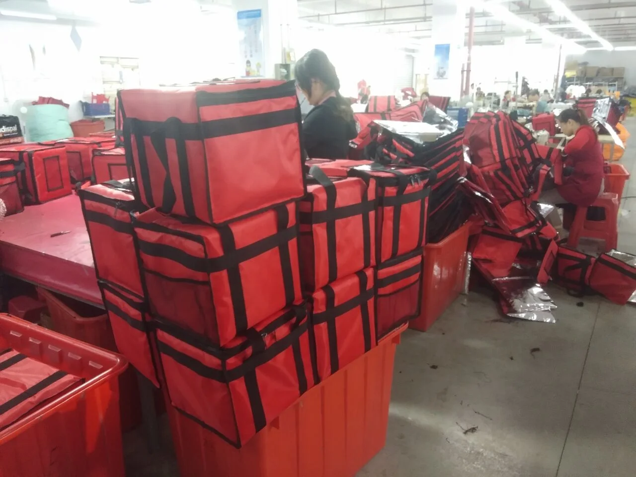 
high quality New Oxford Carry big Thermal Portable Luxury Thick Insulated Food Pizza Delivery Bags 