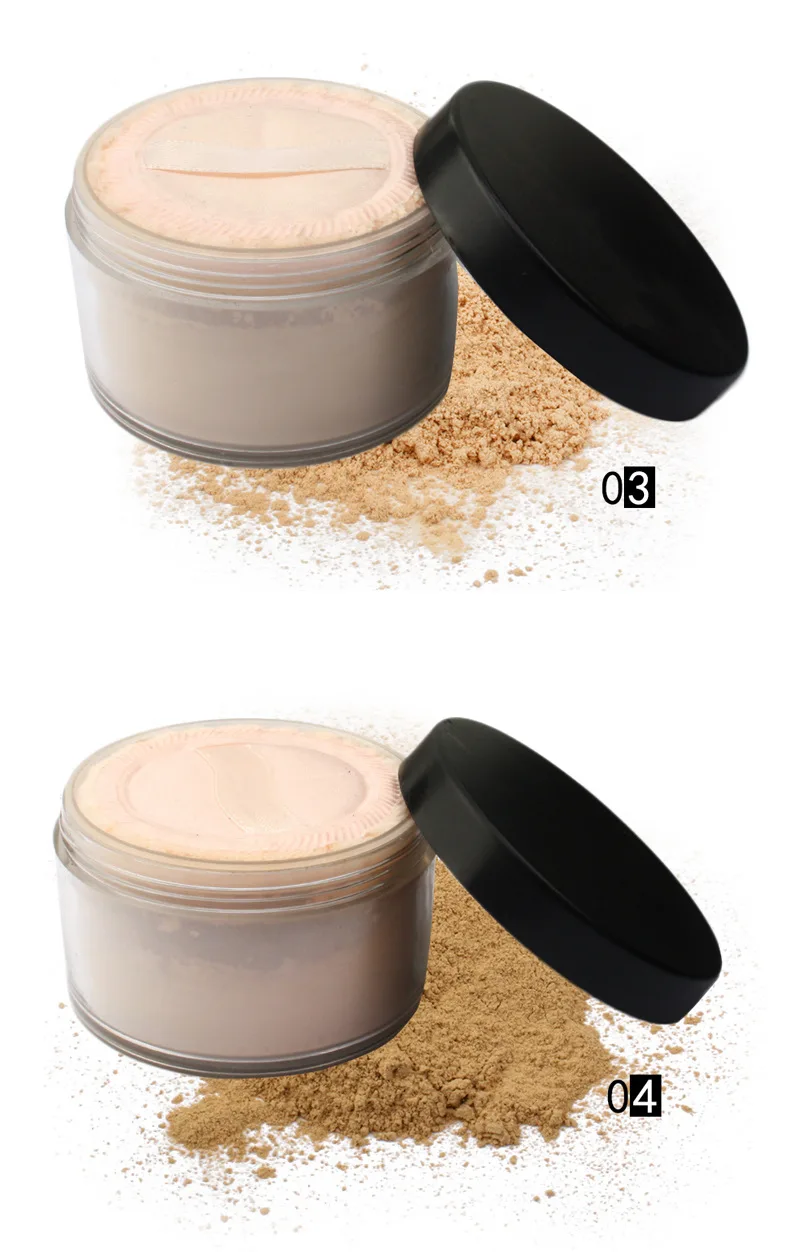 Waterproof Foundation Face Base Makeup Loose Powder Professional Private Label Oil Control Setting Mineral Powder