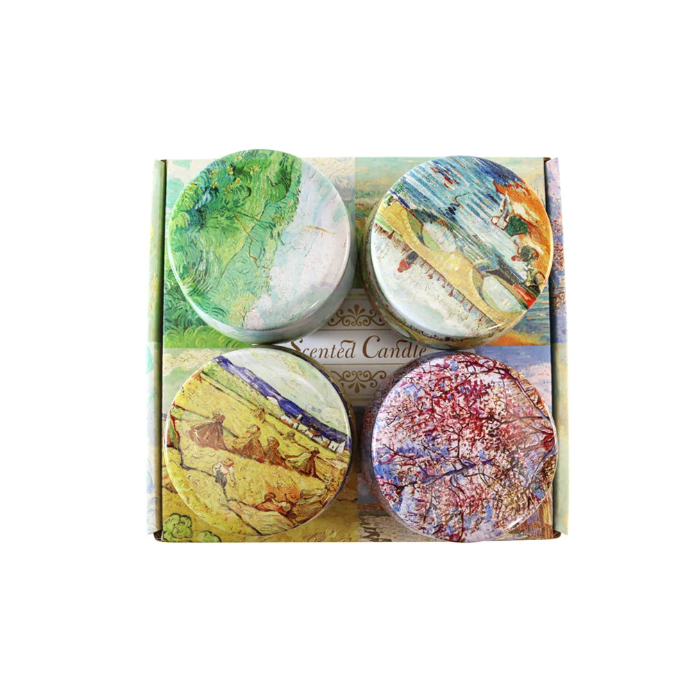 Aromatherapy candle soybean wax 3.5oz creative hand gift