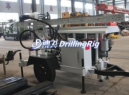 DFQ-100W Portable Borehole Drilling Machine Price Drilling for Groundwater 100m DFQ-100W Bore Well Drilling Rig 105-150mm Diesel