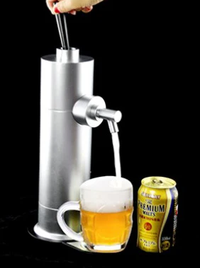 2pcs AA batteries Ultrasonic beer dispenser can beer foam maker