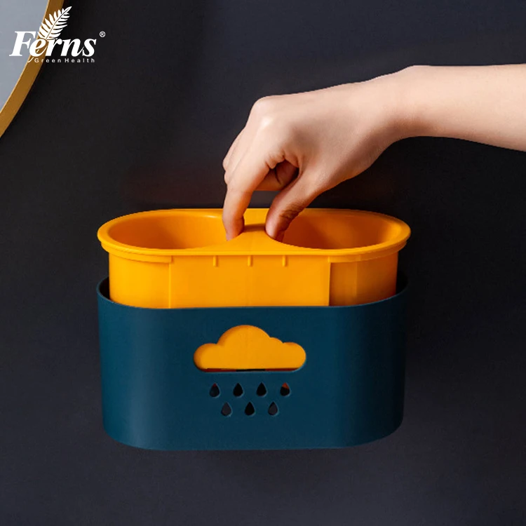 New arrival Multifunctional Hair Dryer Holder Shelf No Drilling Bathroom Storage Organizers Creative Blower Rack