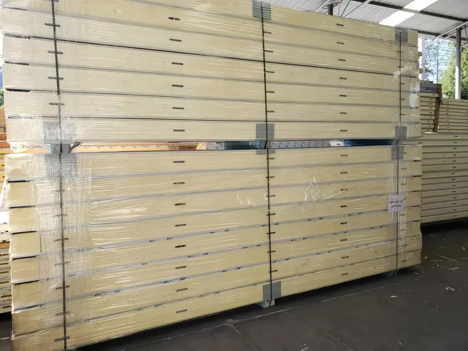 Fireproof insulated rock wool EPS PU sandwich wall panel FLAND Ice Block Cold Room Storage with Refrigeration Unit and Panels