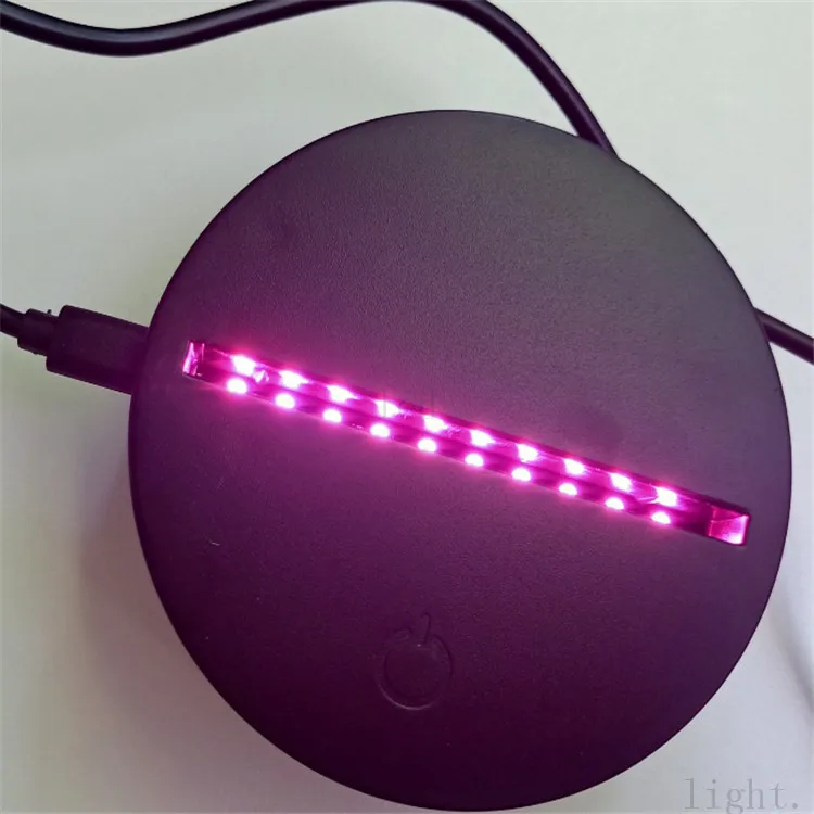 Настраиваемое Изображение Современная пластиковая основа 3D акриловая Иллюзия Светодиодная настольная Ночная лампа с сенсорным