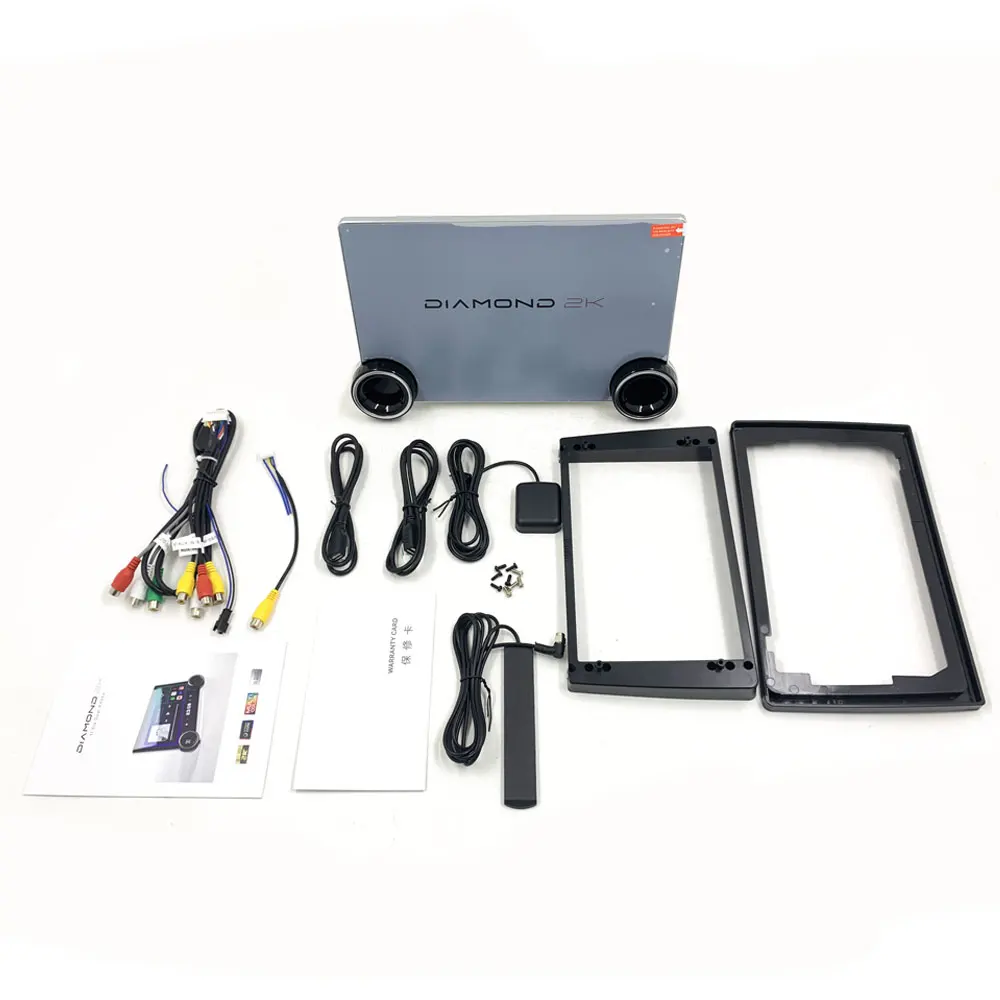 11 5 дюймов Android 13 автомобильный DVD-плеер с GPS двойной ручкой Diamond 2K сенсорный экран DSP функция 1 год гарантии размещения приборной панели