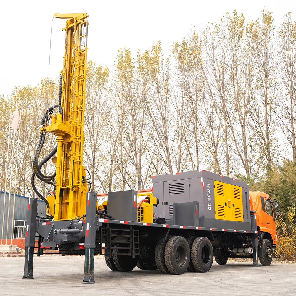 300 Meters Truck Mounted Drilling Rig Machine 140mm Diameter New Borehole Water Well Drilling Rig