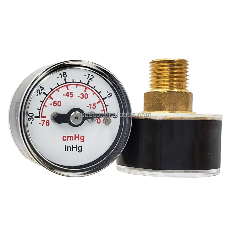BECO 1inch pressure gauge for vacuum sucking disc vacuum manometer pressure gauge factory high quality vacuum manometer