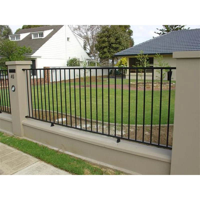 Blh-9 Simple Design Black Iron Stair Railing Corrimao De Escadas De Ferro Preto Outdoor Wrought Iron Stair Railing For House And